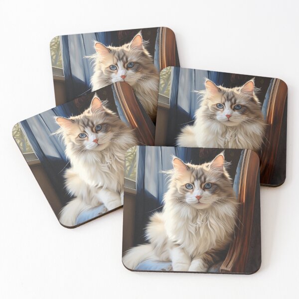 Item preview, Ragdoll cat portrait  designed and sold by PetsArt.