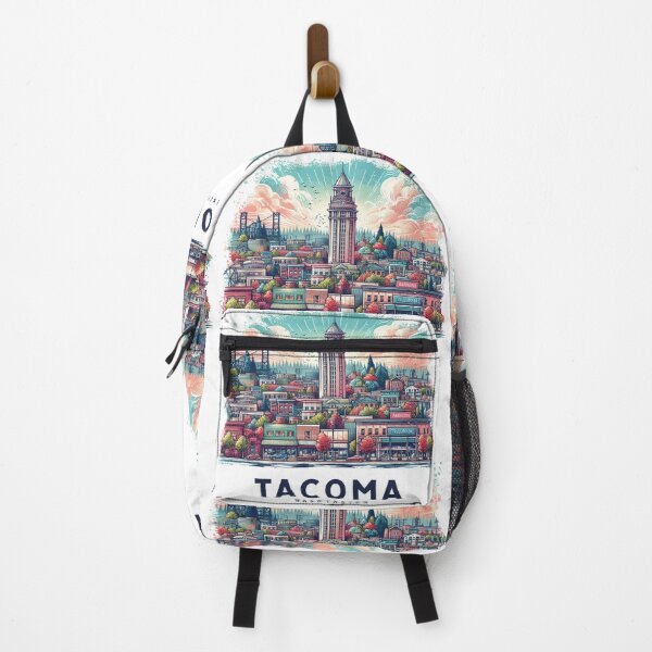 Item preview, Tacoma, Washington, Watercolor Illustration designed and sold by PaintMeWorld.