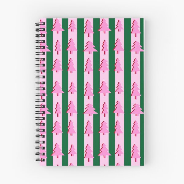 Item preview, Pink and Green Stripes with Pink Christmas Trees designed and sold by OneThreeSix.