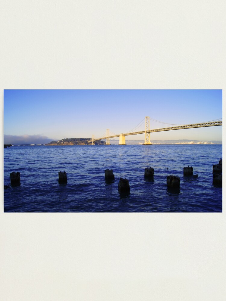 Alternate view of Bay Bridge in Late Afternoon Photographic Print