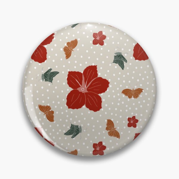 Item preview, Festive Christmas flower and butterflies - pretty red designed and sold by SerahO.