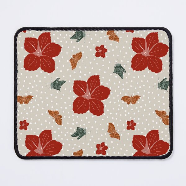 Item preview, Festive Christmas flower and butterflies - pretty red designed and sold by SerahO.