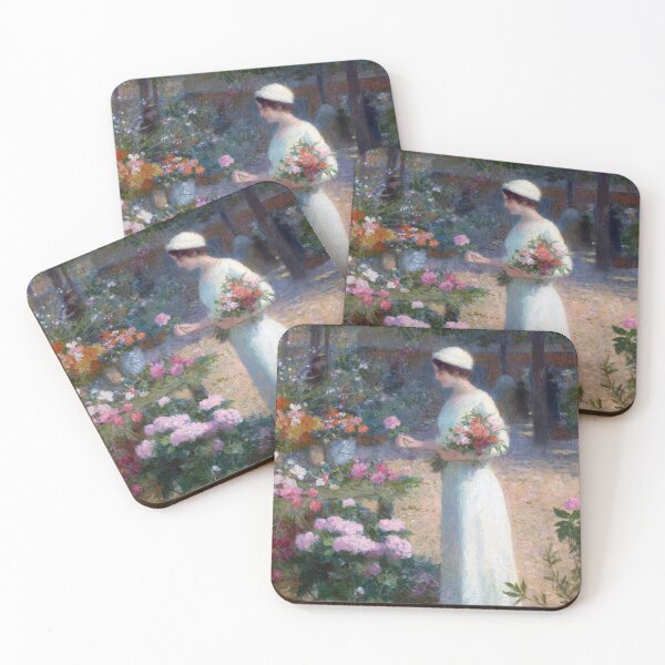 Item preview, At the Flower Market (19th century) - Victor Gabriel Gilbert designed and sold by SALON DES ARTS.