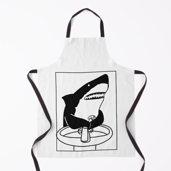 Item preview, Hand Washing Shark - Stickers - Prints - Minimal Artwork designed and sold by artswag.