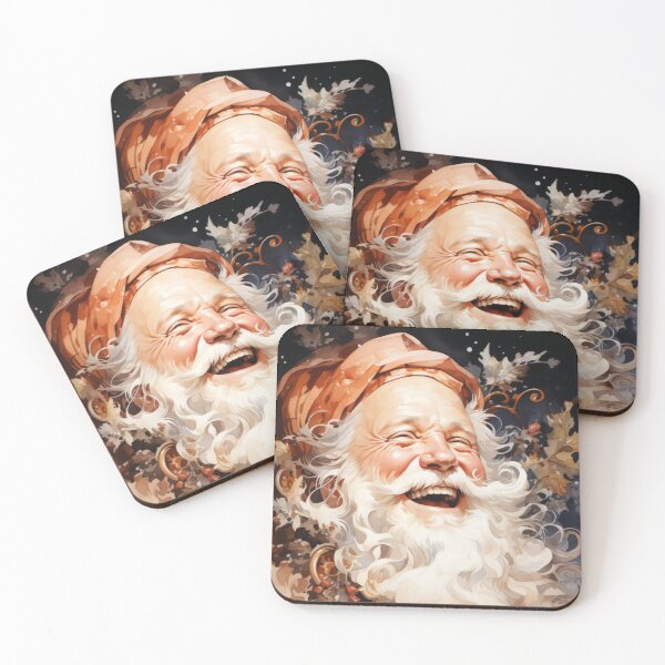 Item preview, Jolly Laughter of Santa - Festive Art Print designed and sold by SlayerOfKings.