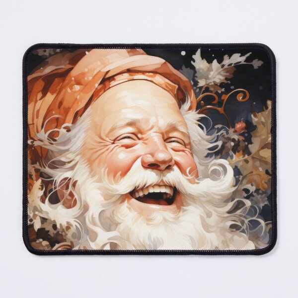 Item preview, Jolly Laughter of Santa - Festive Art Print designed and sold by SlayerOfKings.
