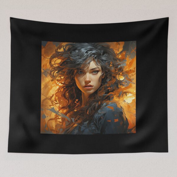 Item preview, Vivid Essence - Enigmatic Beauty Art Print designed and sold by SmartDesignByBB.