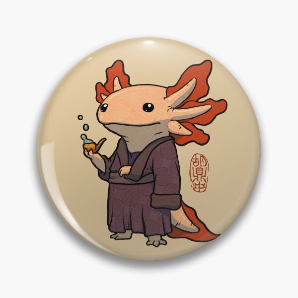 Item preview, cute axolotl philosopher designed and sold by DingHuArt.