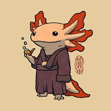 Vorschaubild zum Design süßer Axolotl-Philosoph von DingHuArt