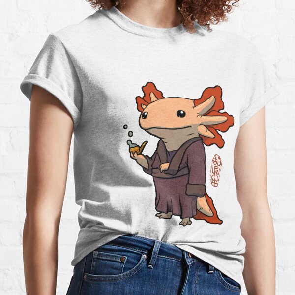 Aperçu de l'œuvre philosophe axolotl mignon créée et vendue par DingHuArt.