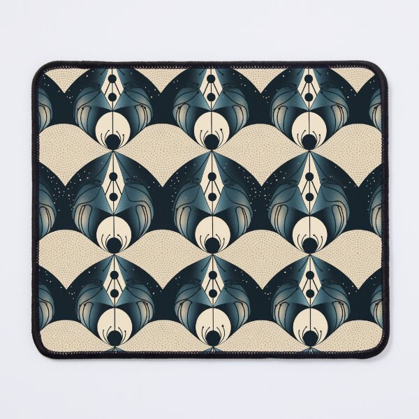 Item preview, Blue and white art deco designed and sold by OtterFactory.