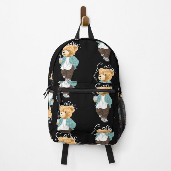Item preview, Fashionable teddy bear illustration with a coffee cup designed and sold by Bhonard 21.