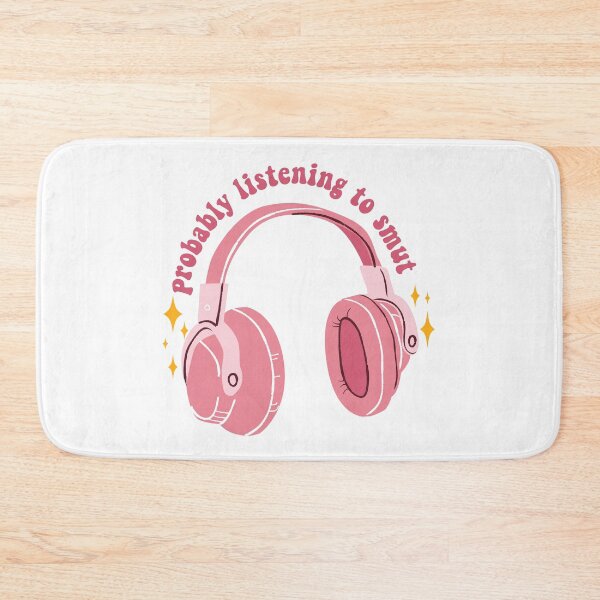Item preview, Probably Listening to Smut Audiobooks Lover Kindle Lover Book Lover Sticker Bookish Vinyl Laptop Decal Booktok Gift Journal Stickers Reading Present Smut Library Spicy Reader Pink designed and sold by SouQ-Art.