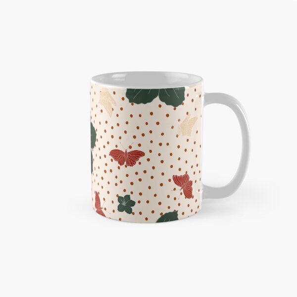 Item preview, Festive Christmas flower and butterflies - green red designed and sold by SerahO.