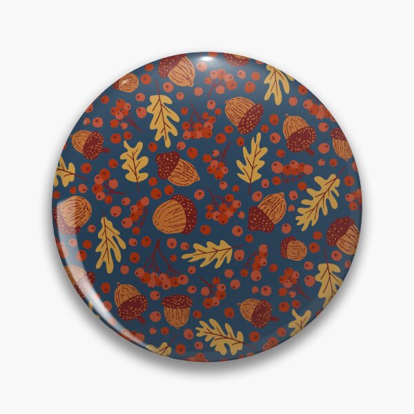 Item preview, Acorn and berries - Indigo designed and sold by prntsbyPD.