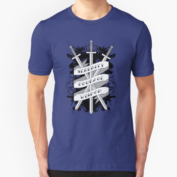 Serenity, Courage & Wisdom Slim Fit T-Shirt