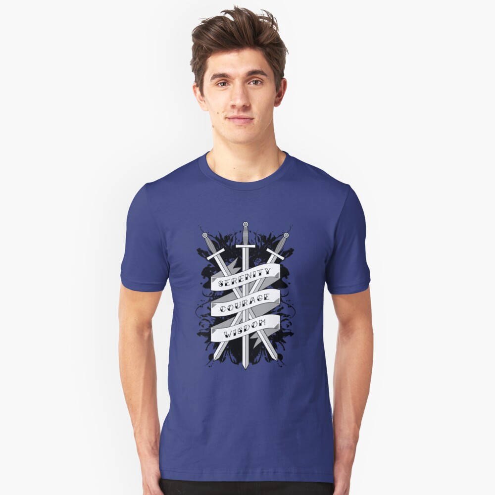 Serenity, Courage & Wisdom Slim Fit T-Shirt