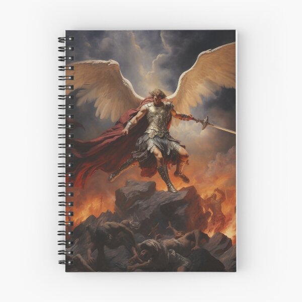 Item preview, saint michael oil painting designed and sold by RoweAmmons.