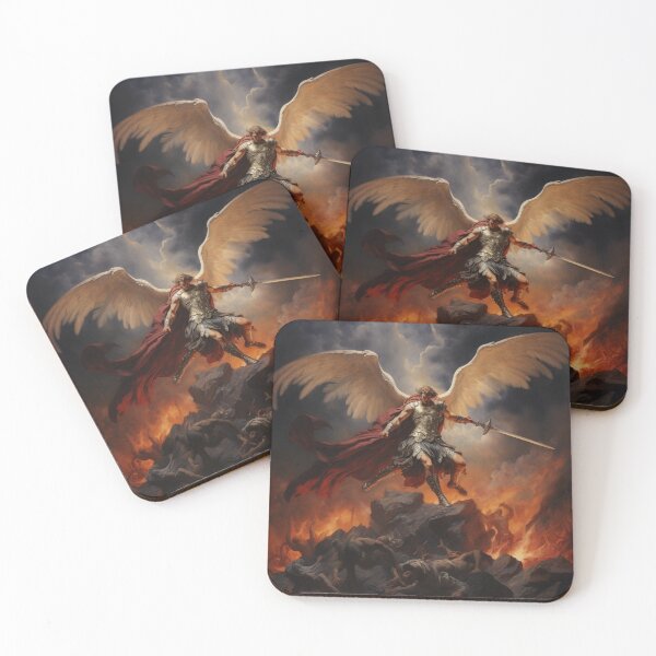 Item preview, saint michael oil painting designed and sold by RoweAmmons.