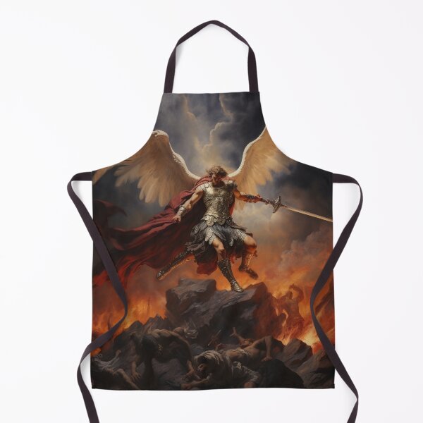 Item preview, saint michael oil painting designed and sold by RoweAmmons.
