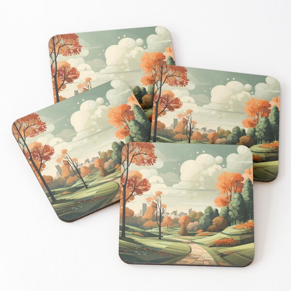 Item preview, Green Serenity: Exploring the Digital Beauty of Urban Parks in Inspiring Artwork designed and sold by Artedig.