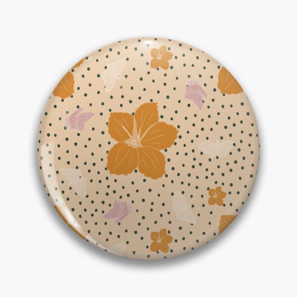 Item preview, Festive Christmas flower and butterflies - peach orange designed and sold by SerahO.