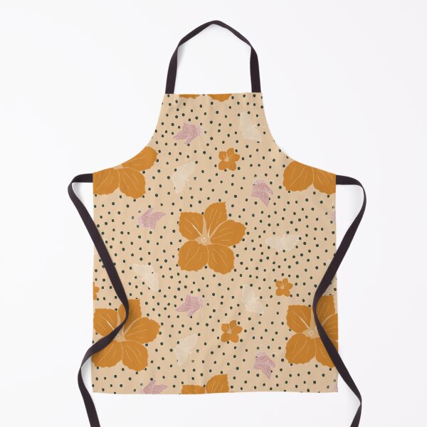 Item preview, Festive Christmas flower and butterflies - peach orange designed and sold by SerahO.