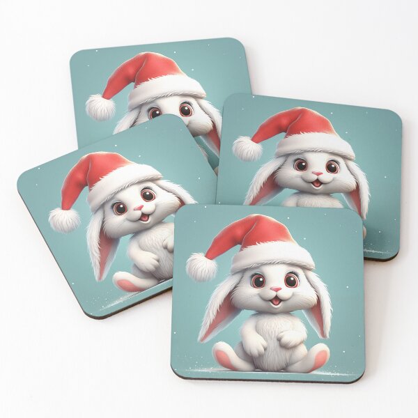 Item preview, Winter Whimsy | Santa Hat Bunny Christmas  designed and sold by FairX.
