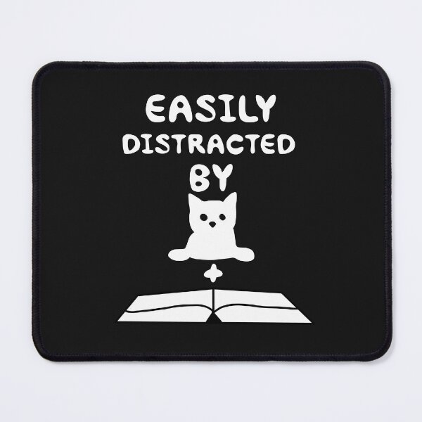Item preview, Easily Distracted By Cat And Book designed and sold by khulisara246.