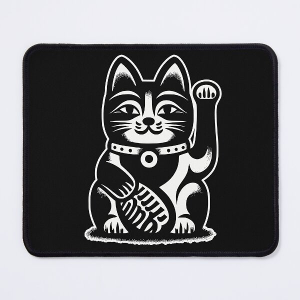 Item preview, LUCKY CAT BLOCK PRINT MANEKI NEKO designed and sold by HYPeR-NaTUrE.