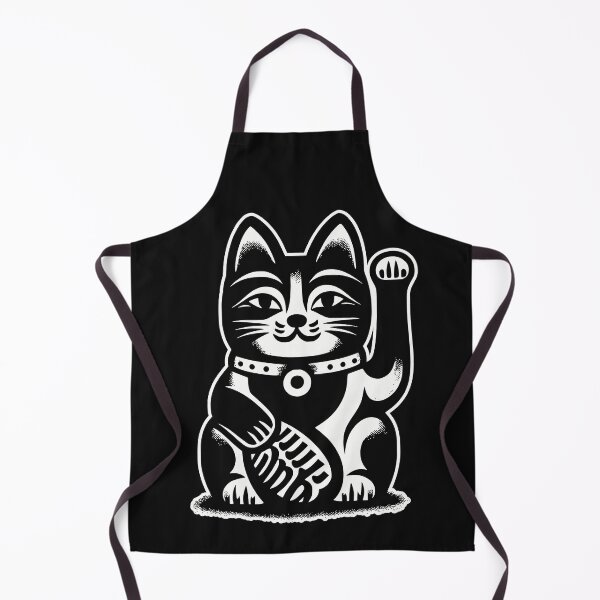 Item preview, LUCKY CAT BLOCK PRINT MANEKI NEKO designed and sold by HYPeR-NaTUrE.