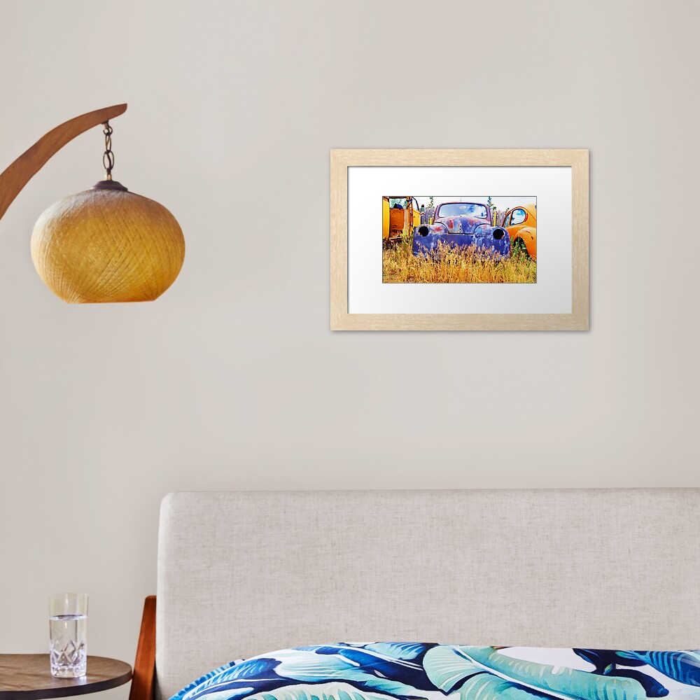 Rusty Gold Framed Art Print
