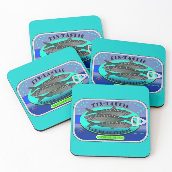 Item preview, Tin-Tastic, Can-Do attitude, Funny Tinned sardines design designed and sold by krisevansart.
