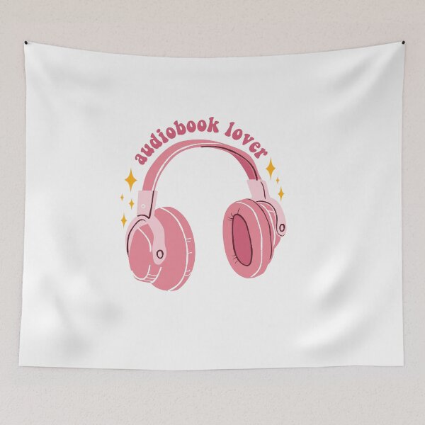 Item preview, Audiobooks Lover Kindle Lover Book Lover Sticker Bookish Vinyl Laptop Decal Booktok Gift Journal Stickers Reading Present Smut Library Spicy Reader Pink designed and sold by SouQ-Art.