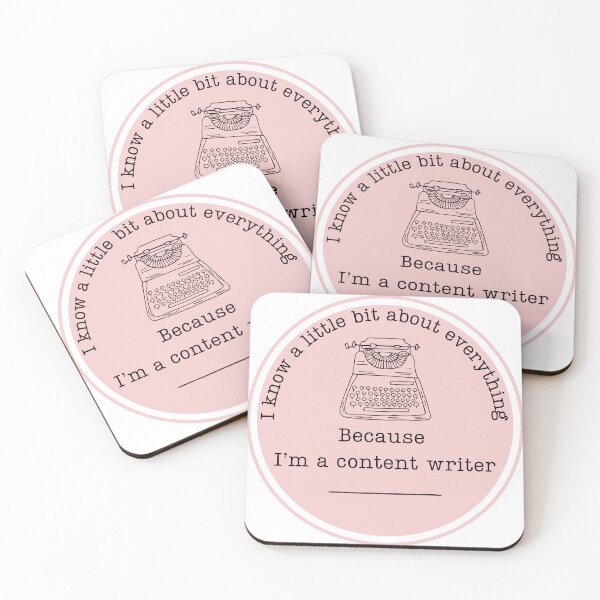 Item preview, the facts of beeing a content writer in pink designed and sold by CharlottaSofia.