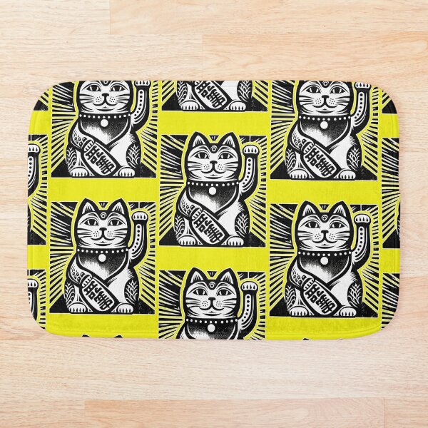 Aperçu de l'œuvre CHAT PORTE-BONHEUR IMPRIMÉ EN BLOC MANEKI NEKO créée et vendue par HYPeR-NaTUrE.