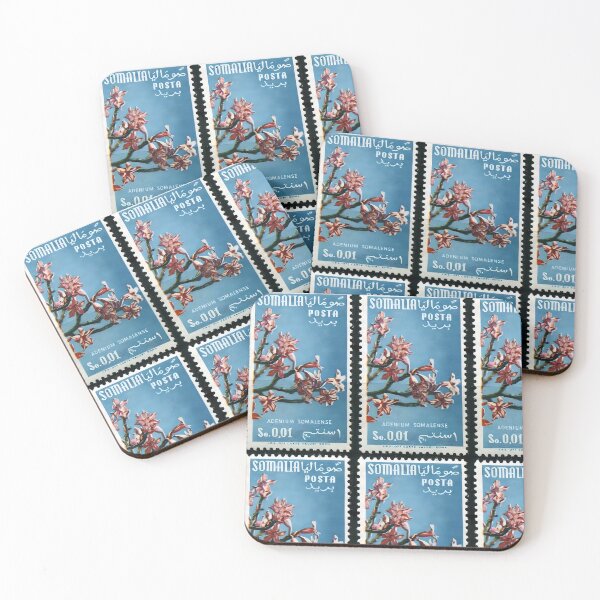 Item preview, Vintage Somalia Postage Stamp: Adenium Somalense (1955) - Unique Botanical Art  designed and sold by VintageSomalia.
