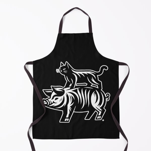 Item preview,  LUCKY BLACK CAT RIDING A PIG BLOCK PRINT  designed and sold by HYPeR-NaTUrE.