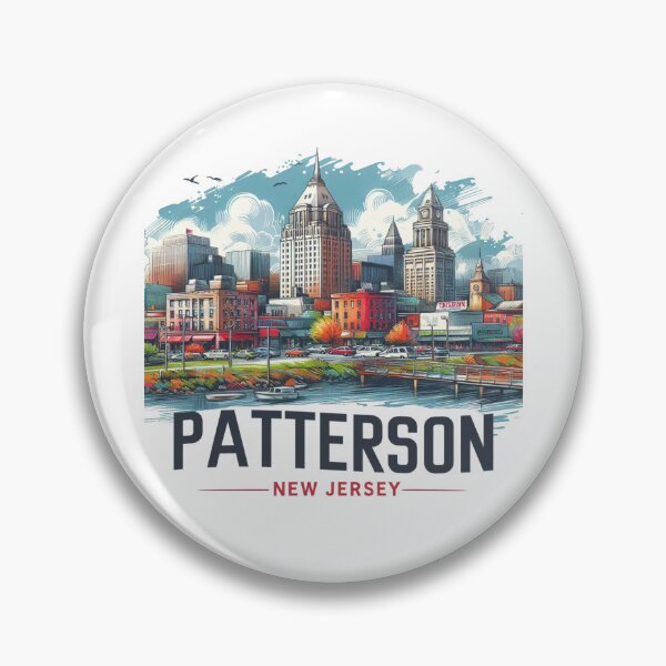 Item preview, Patterson New Jersey Watercolor Illustration designed and sold by PaintMeWorld.