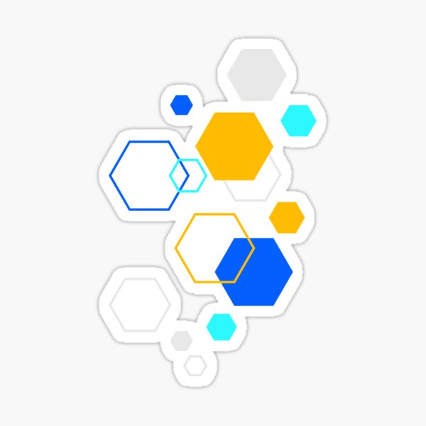 Item preview, hexagons are the bestagons sticker designed and sold by Reo12.