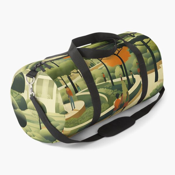 Item preview, Green Pulsations: The Subtle Energy of Urban Parks Through Digital Art designed and sold by Artedig.