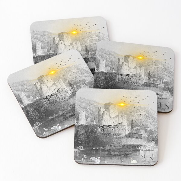 Item preview, Sun Setting on a Castle in Asia designed and sold by tomorrowsart.