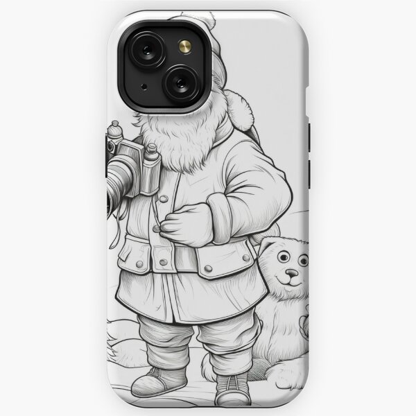 Illustration. Printable Coloring Pages for adults. iPhone 13 Case