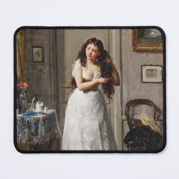 Item preview, At her Toilette (19th century) - Victor Gabriel Gilbert designed and sold by SALON DES ARTS.