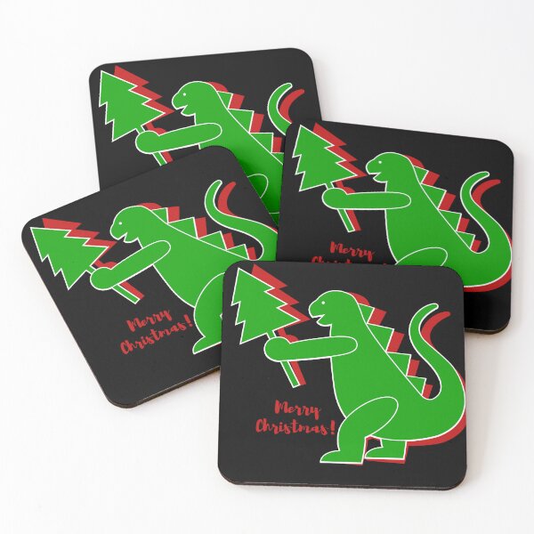 Item preview, Godzilla holding a christmas tree  Come join the celebration christmas party designed and sold by attakorn.