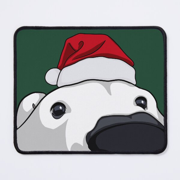 Item preview, Cute Christmas Polar Bear with Santa Hat designed and sold by rad-mignonette.
