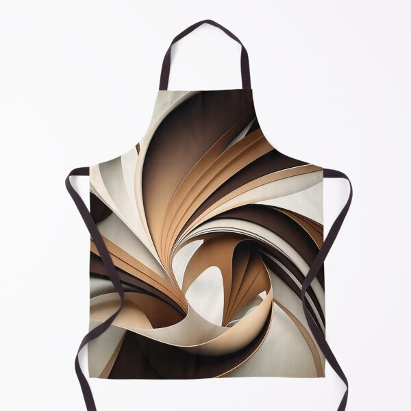 Item preview, Monochrome Brown Dynamic Abstract Lines Art designed and sold by PaintbrushPlace.