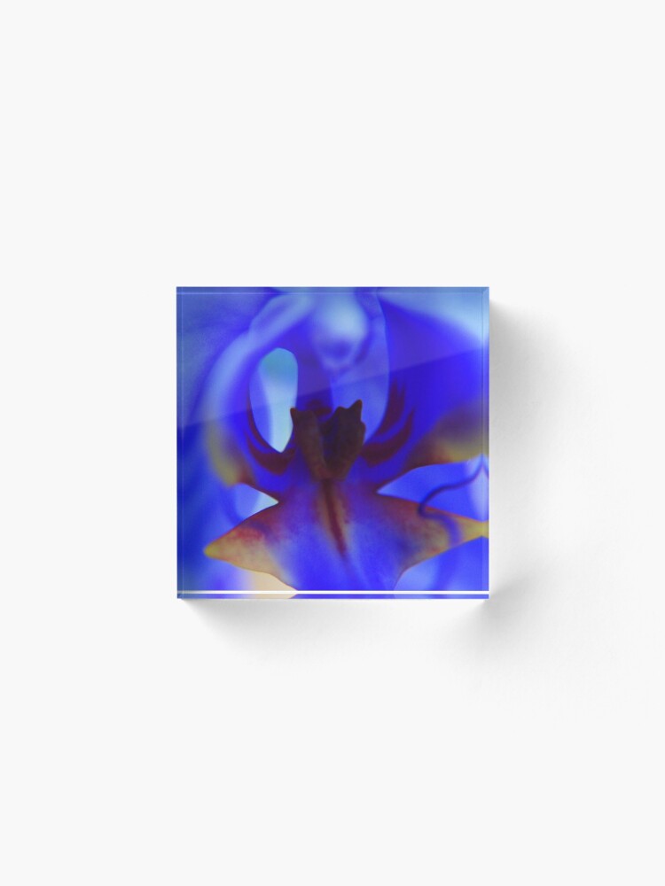 Alternate view of Blue Orchid Acrylic Block