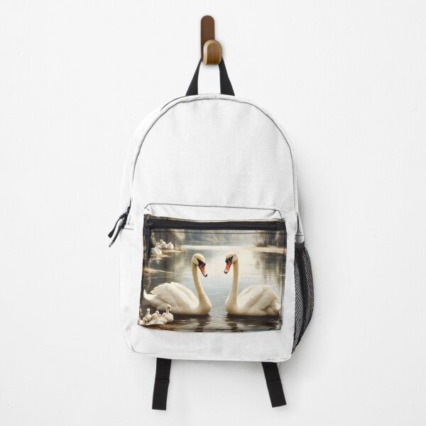 Item preview, Swans family in lake, rustic nature view designed and sold by Jayjaynaenae.