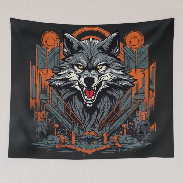 Item preview, Urban Howl - The Wolf Of Wall designed and sold by NightshadeWolfs.